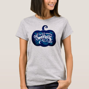 fashionable Text on pumpkin for Thanksgiving  T-Shirt
