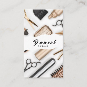 Fashionable Trends and Stylish Haircuts Business Card