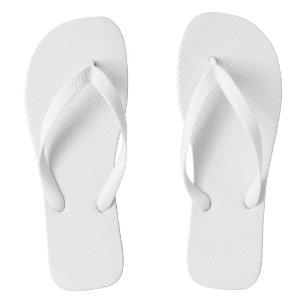 Fashionable White Flip Flops