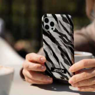 Fashionable Zebra Black White iPhone 16 Pro Case