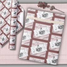 Fashionably Fifty Chic Couture Wrapping Paper