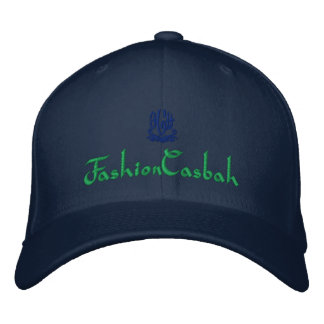 FashionCasbah Navy Embroidered Hat