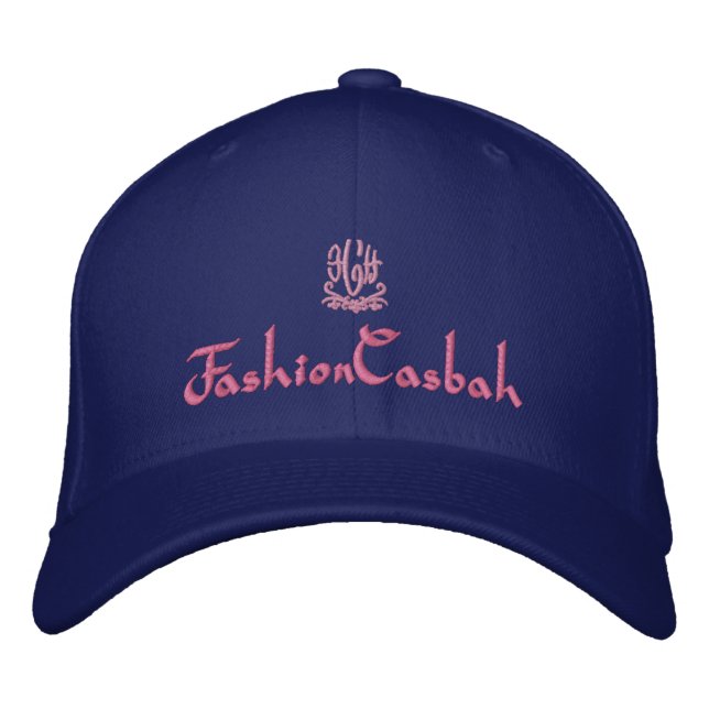 FashionCasbah Purple Embroidered Hat (Front)