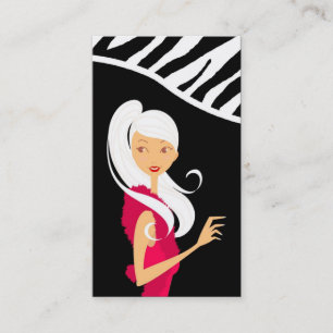 Fashionesta Fashion Vector Shop Girl Business Card