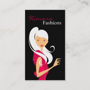 Fashionesta Fashion Vector Shop Girl Business Card