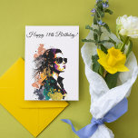 Fashionista Birthday Card - Customizable<br><div class="desc">Fashionista birthday card for a stylish trendy woman who always looks the part. Perfect card for your fashionable bff,  stylish sister in law,  trendy daughter or any fashion lover</div>