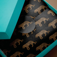 Fashionista Gold Black Glitter Tiger Pattern