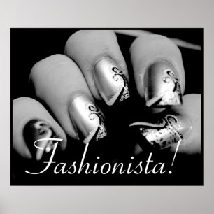 Fashionista Nail Art Poster