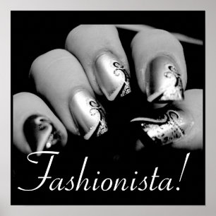 Fashionista Nail Art Poster