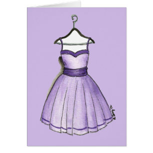 Fashionista Retro Vintage Purple Prom Party Dress