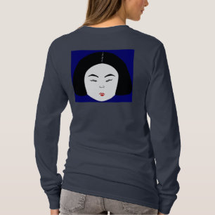 Fashions High End Daily Make-up Routine Navy Blue T-Shirt