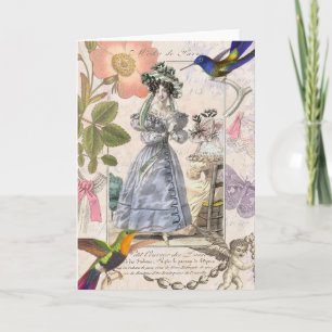 Fashions of Paris - Vintage Girly Elegance Card