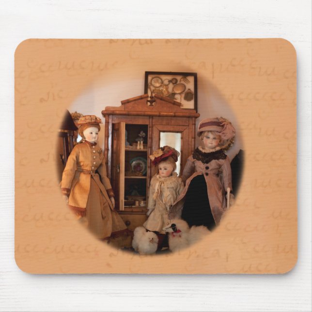 Fashions Shopping Dolly Mouse Pad (Front)