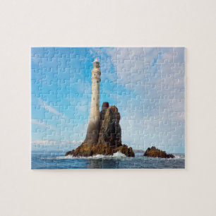 Fasnet Lighthouse "Ireland's Tear Drop" Jigsaw Puzzle