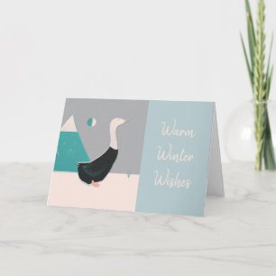 Fassist Snow Goose Greetings Card