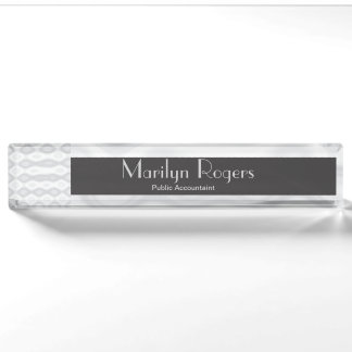 Fast and Easy Blank Template Nameplate