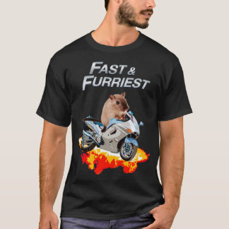 Fast and Furriest Parody Funny Cute Action Packed T-Shirt