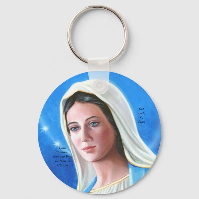 Fast and Pray For Ukraine Keychain (Front)