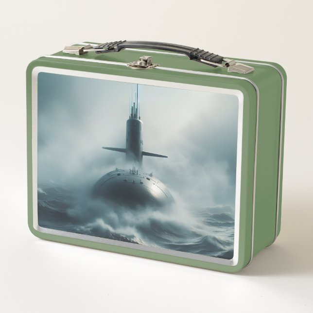 Fast Attack Submarine Metal Lunch Box (Front)