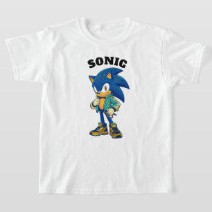 Fast Blue Hedgehog Kids T-Shirt 🌀💙✨   Speed Cart