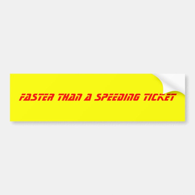 Fast Bumper Sticker (Front)