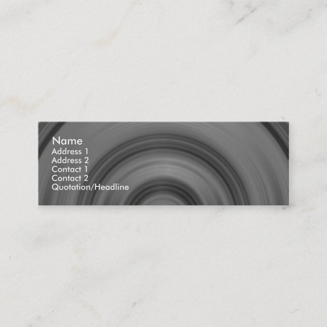 Fast Car I Mini Business Card (Front)