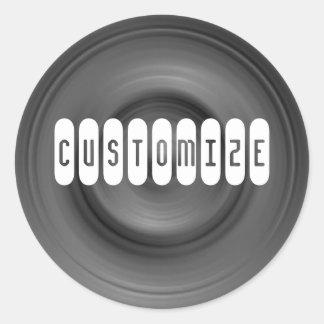 Fast Car II - Template Classic Round Sticker