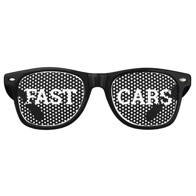 FAST CARS retro Shades / Fun Party Lunettes de sol (Devant)