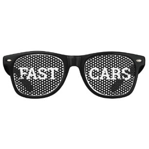 FAST CARS retro Shades / Fun Party Sunglasses