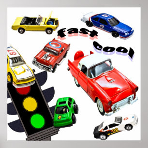 Fast, Cool, Cars Poster