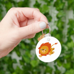 Fast Cute Cartoon Lion Keychain