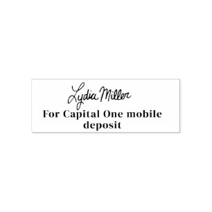Fast! Electronic Mobile Deposit Signature Stamp