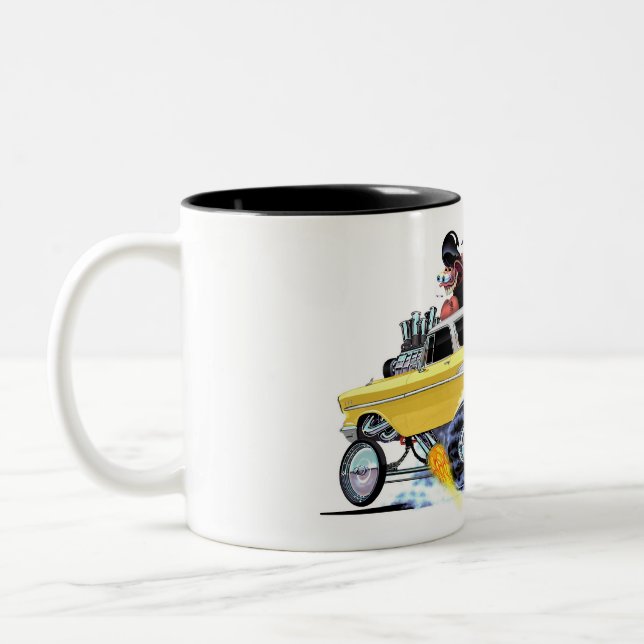 FAST FOOD 1956 Chevy GASSER Two-Tone Coffee Mug (Left)