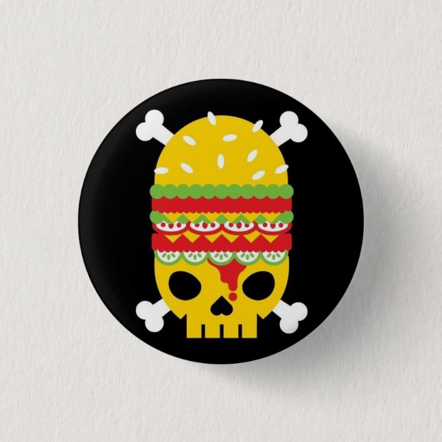 Fast Food 1 Inch Round Button (Front)