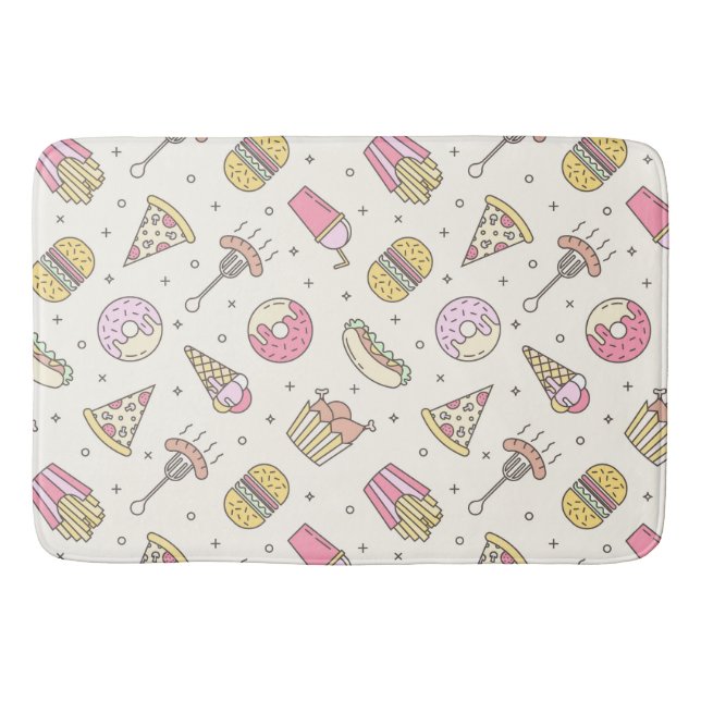 Fast Food Bath Mat (Front)