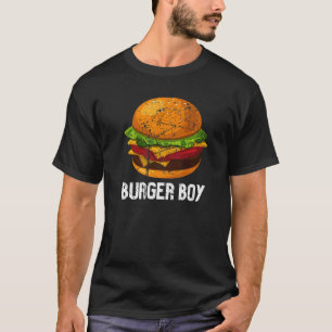Fast Food Burger Boy Hamburger Cheeseburger Men T-Shirt