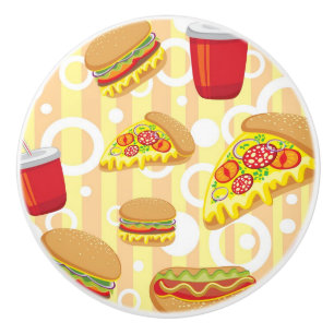 Fast Food Ceramic Knob