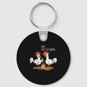 Fast Food Chicken Wings Funny Deep Fried Chicken S Keychain