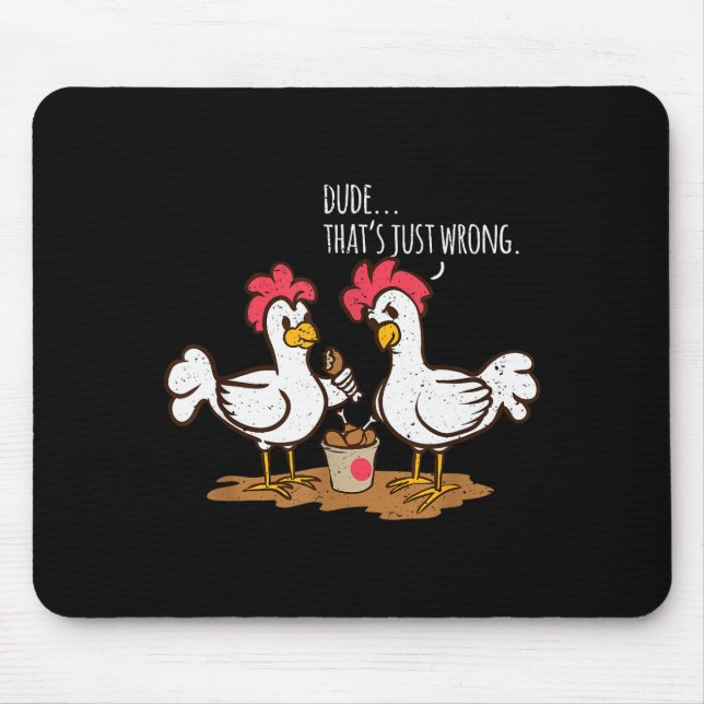 Fast Food Chicken Wings Funny Deep Fried Chicken S Mouse Pad (Front)