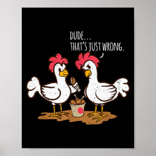Fast Food Chicken Wings Funny Deep Fried Chicken S Poster