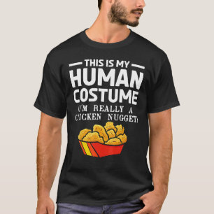 Fast Food Costume Gift Funny Foodie Tasty Chicken T-Shirt