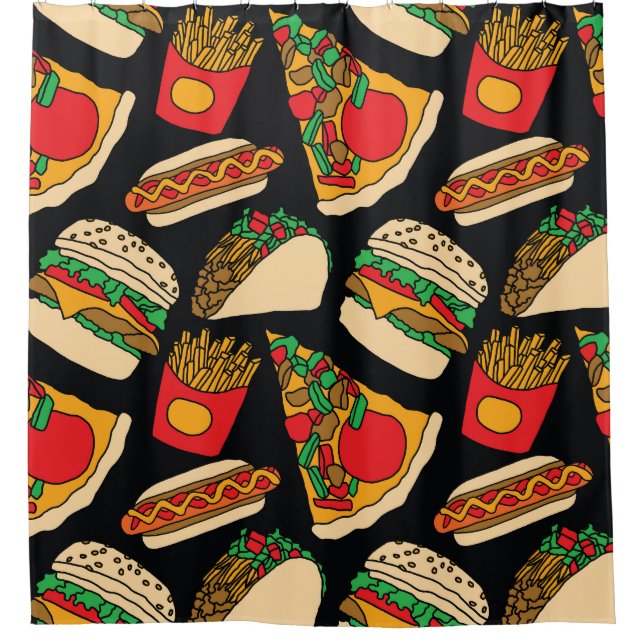Fast Food Fiesta: Vintage Pattern Isolation (Front)