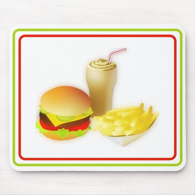 Fast Food Fun Mouse Pad (Front)