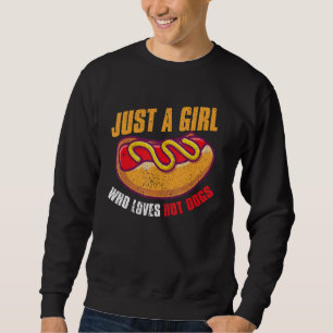 Fast Food Hot Dog Girls Women Franks Sausage Hotd Sweatshirt