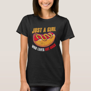 Fast Food Hot Dog Girls Women Franks Sausage Hotd T-Shirt