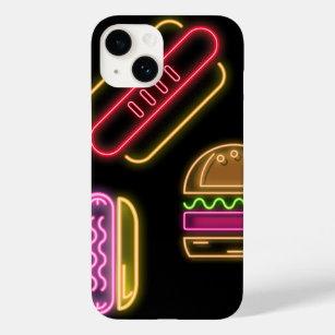 Fast Food Hot Dogs and Hamburger Case-Mate iPhone 14 Case