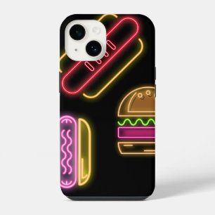 Fast Food Hot Dogs and Hamburger iPhone 14 Case