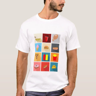 Fast Food Icons T-Shirt