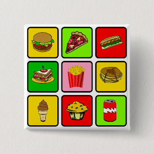 Fast Food Junkie button