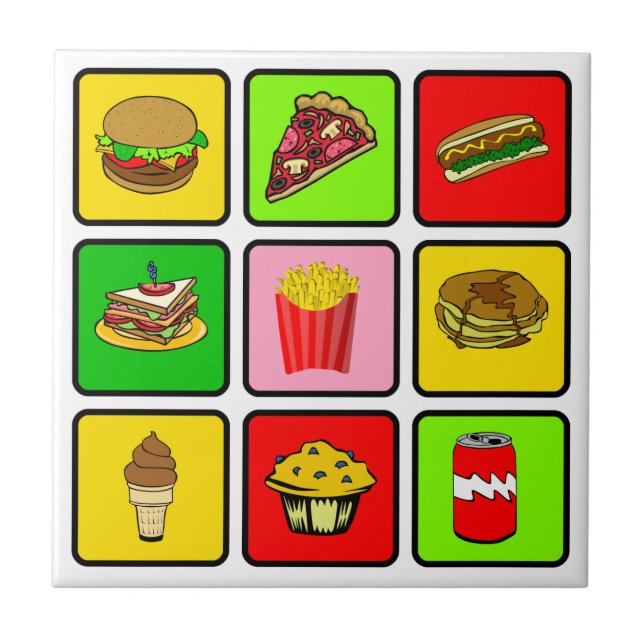 Fast Food Junkie tile (Front)